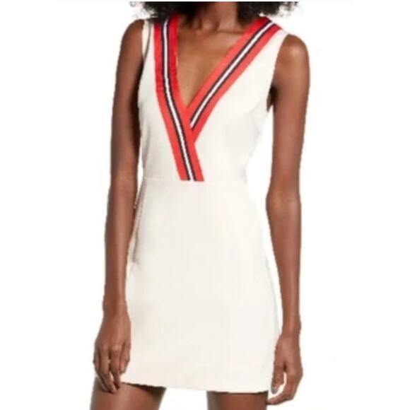 PREPPY ACADEMIA English Factory Varsity Stripe Dress – Country Club Style M NWOT - Picture 2 of 9